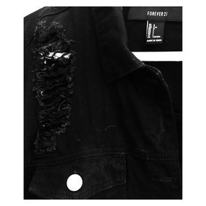 Distressed Denim Jacket!